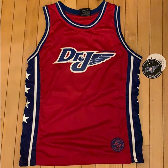 julius erving basketball jersey